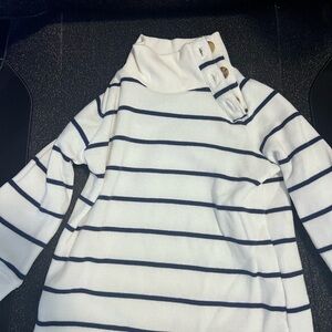 J. Crew Kids Striped Sweater - Navy and White